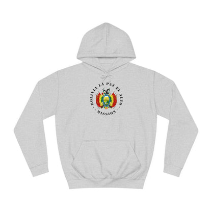 Bolivia La Paz El Alto Mission Flag Logo (Black Border) College Hoodie - Latter-Day Saint LDS Missionary Gift - Book of Mormon