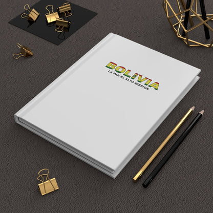 Bolivia La Paz El Alto Mission Flag Title White Hardcover Journal Matte - Latter-Day Saint LDS Missionary Gift - Book of Mormon