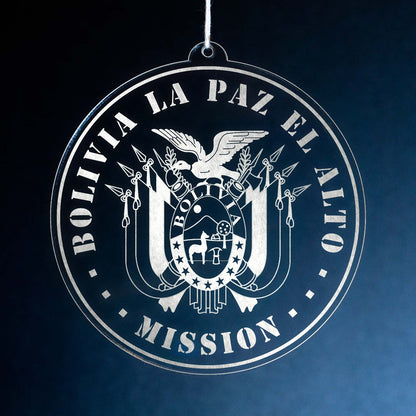 LDS Bolivia La Paz El Alto Mission Christmas Ornament