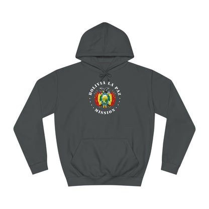 Bolivia La Paz Mission Flag Logo (White Border) College Hoodie - Latter-Day Saint LDS Missionary Gift - Book of Mormon