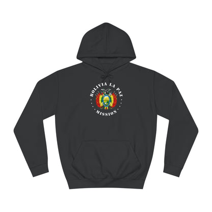 Bolivia La Paz Mission Flag Logo (White Border) College Hoodie - Latter-Day Saint LDS Missionary Gift - Book of Mormon