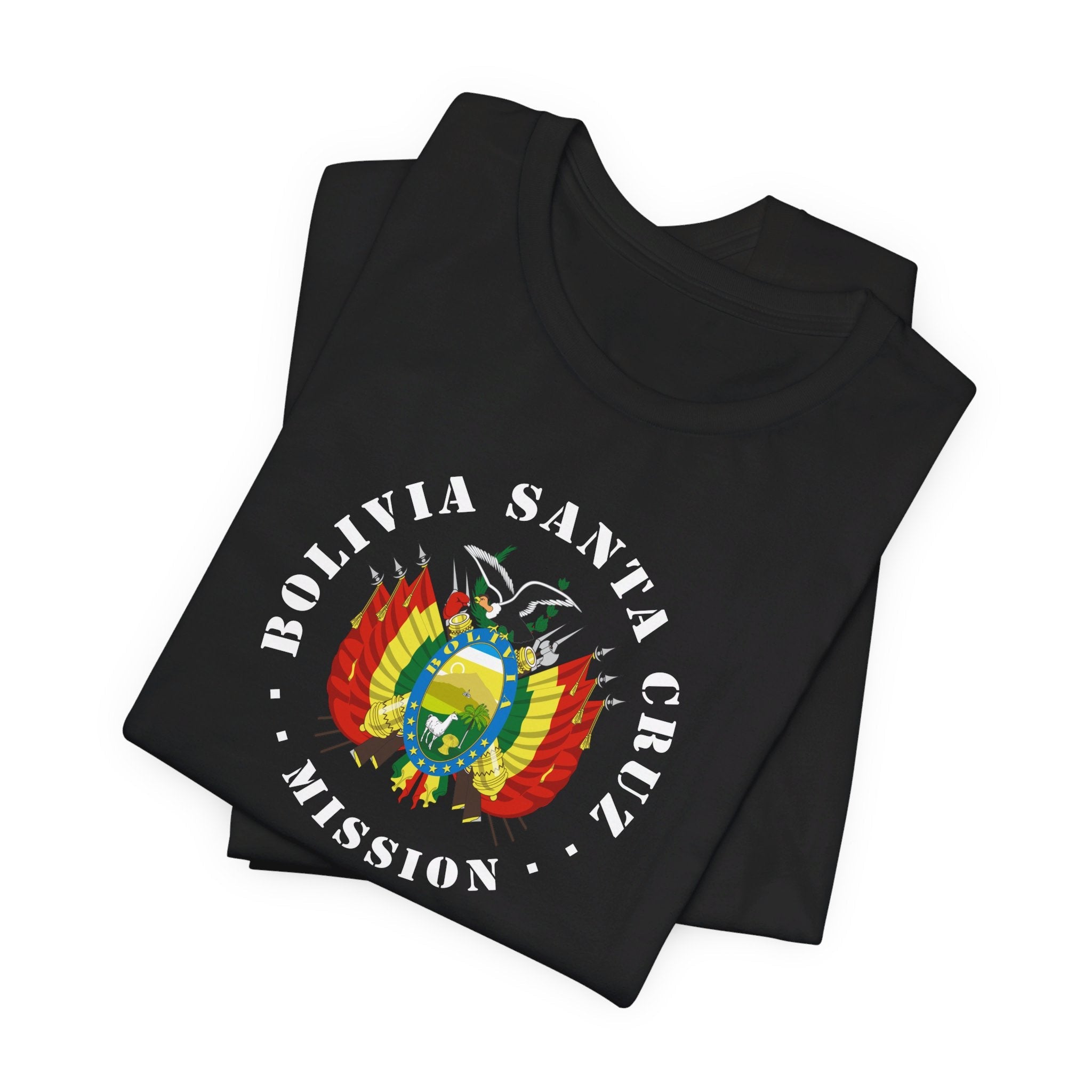 Bolivia Santa Cruz Mission Circular Flag T-shirt - Latter-Day Saint LDS Missionary Gift - Book of Mormon