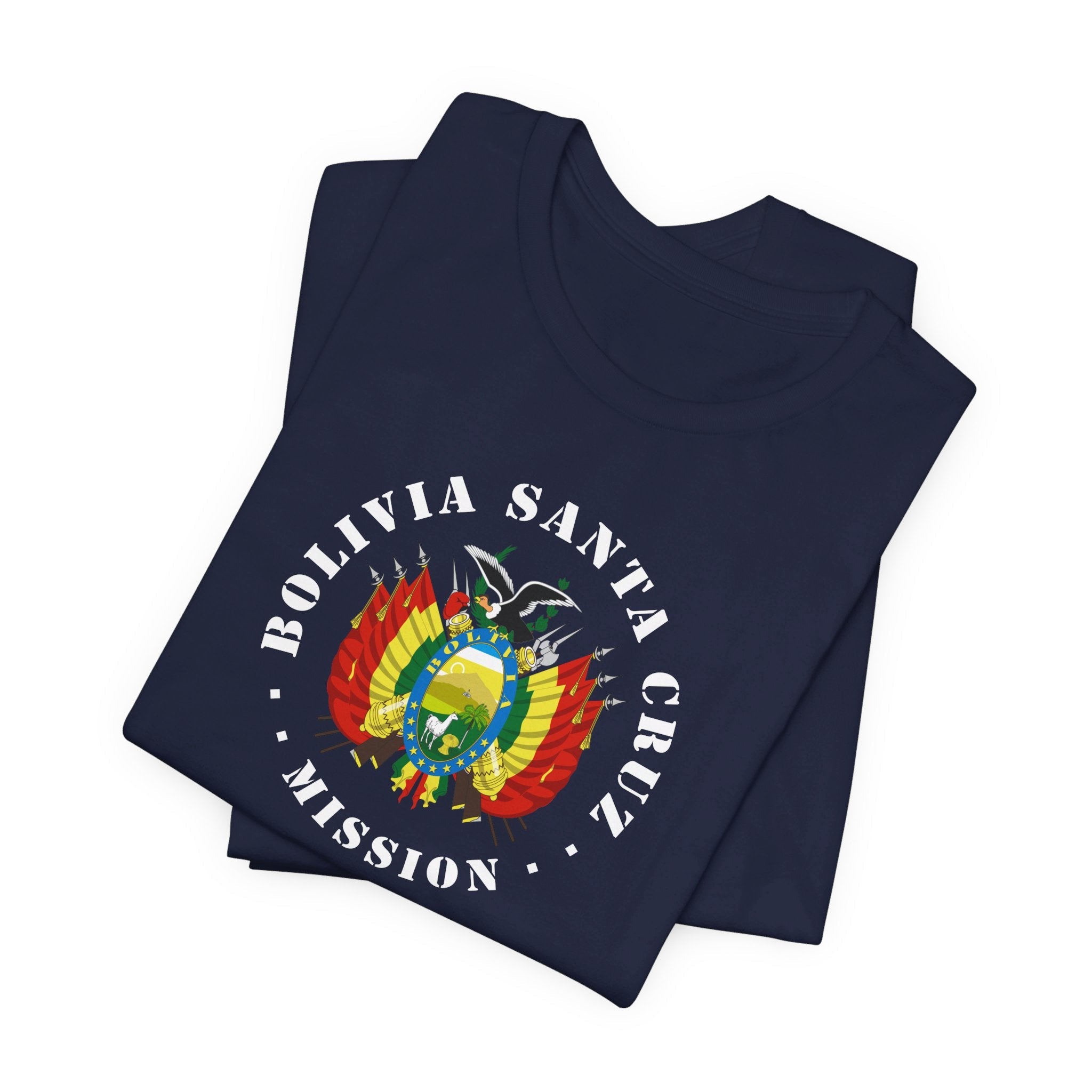 Bolivia Santa Cruz Mission Circular Flag T-shirt - Latter-Day Saint LDS Missionary Gift - Book of Mormon