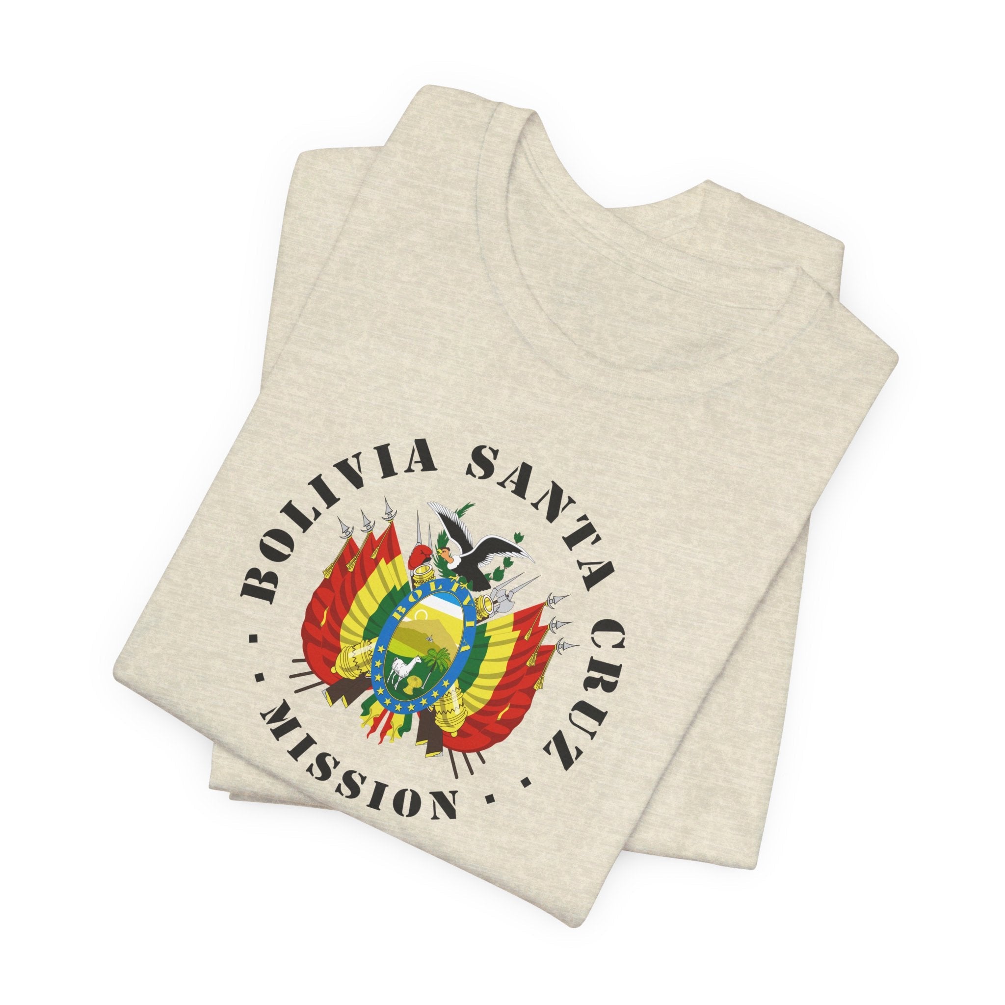 Bolivia Santa Cruz Mission Circular Flag T-shirt - Latter-Day Saint LDS Missionary Gift - Book of Mormon