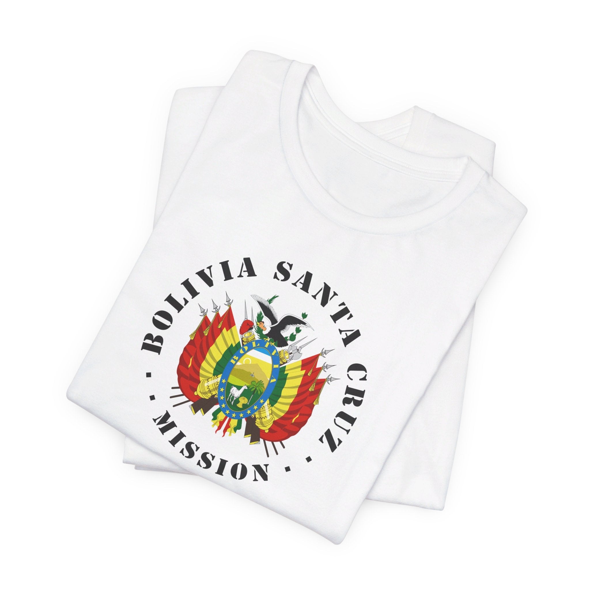 Bolivia Santa Cruz Mission Circular Flag T-shirt - Latter-Day Saint LDS Missionary Gift - Book of Mormon