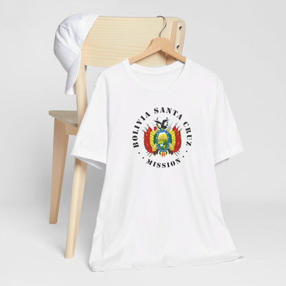 Bolivia Santa Cruz Mission Circular Flag T-shirt - Latter-Day Saint LDS Missionary Gift - Book of Mormon