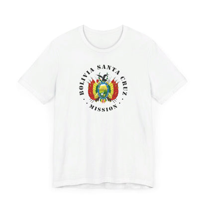 Bolivia Santa Cruz Mission Circular Flag T-shirt - Latter-Day Saint LDS Missionary Gift - Book of Mormon