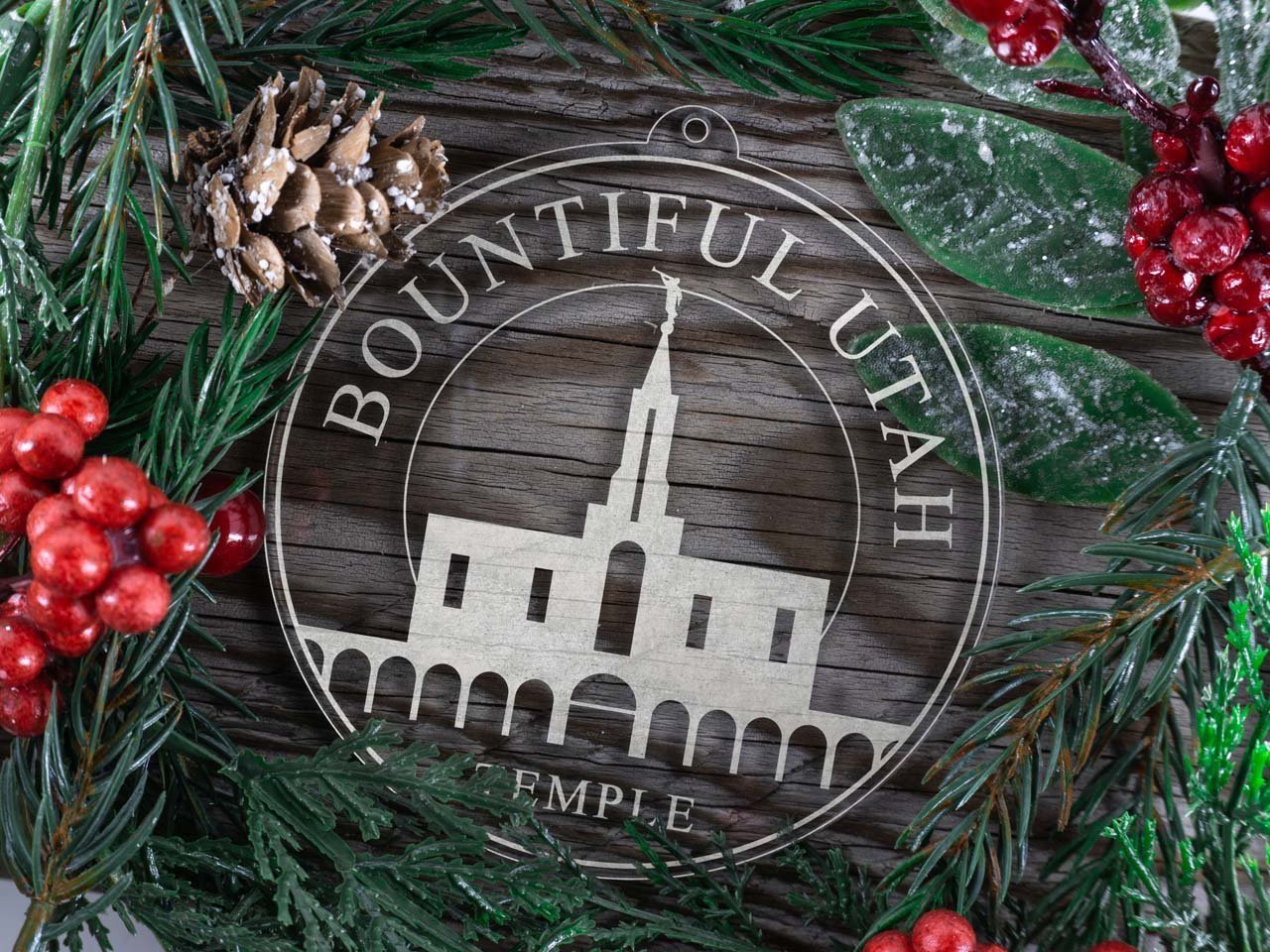 Bountiful Utah Temple Christmas Ornament - Latter-Day Saint LDS Missionary Gift - Book of Mormon