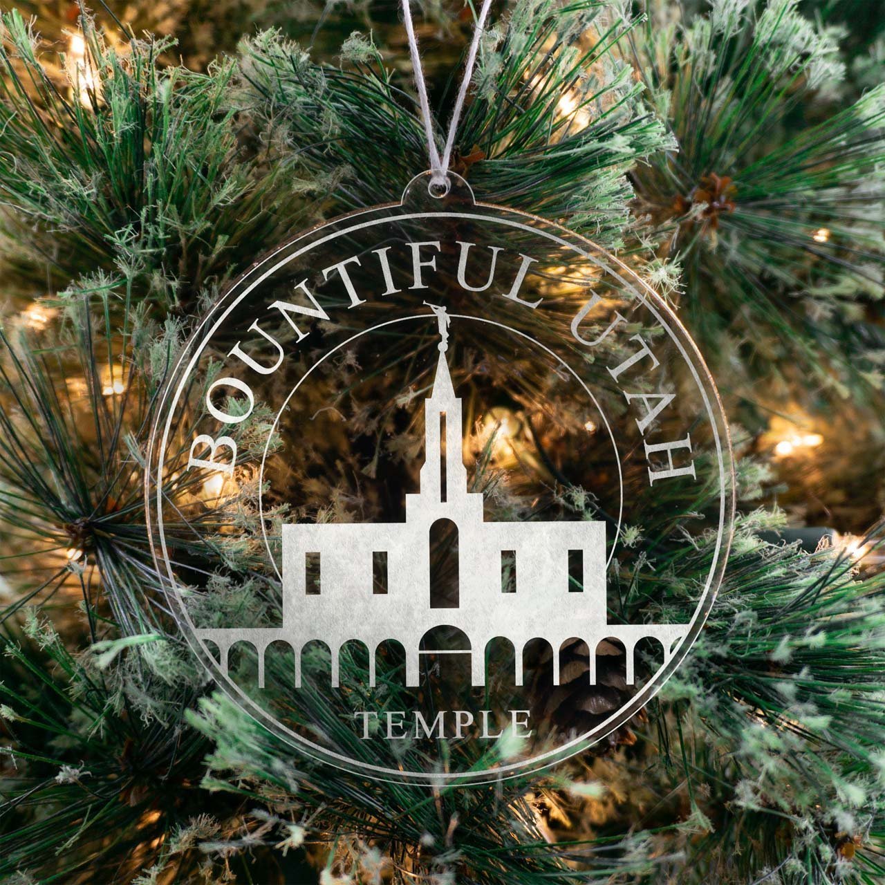 Bountiful Utah Temple Christmas Ornament - Latter-Day Saint LDS Missionary Gift - Book of Mormon