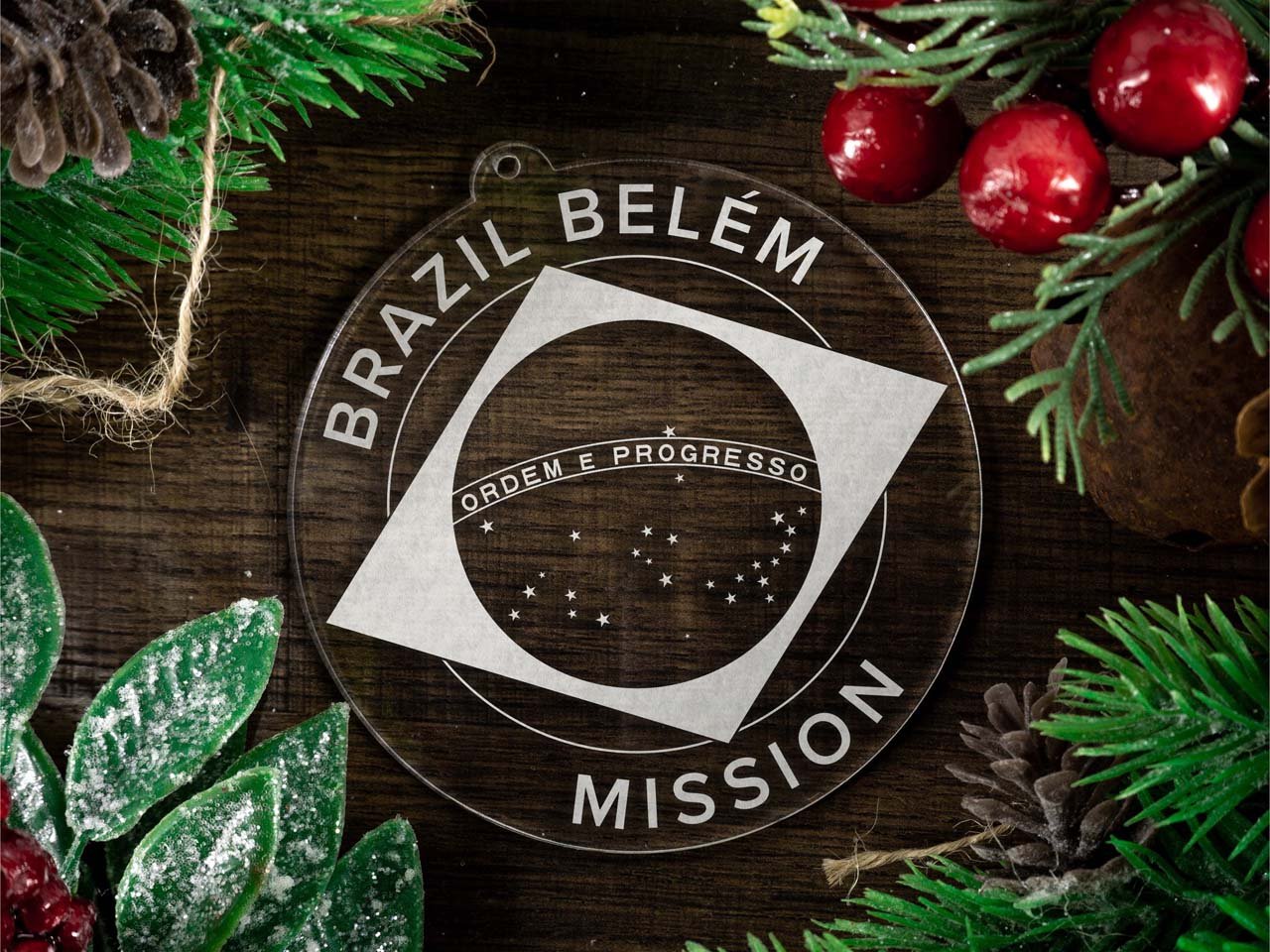 Brazil Belem Mission Christmas Ornament - Latter-Day Saint LDS Missionary Gift - Book of Mormon