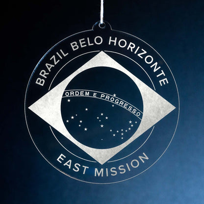 Brazil Belo Horizonte East Mission Christmas Ornament - Latter-Day Saint LDS Missionary Gift - Book of Mormon