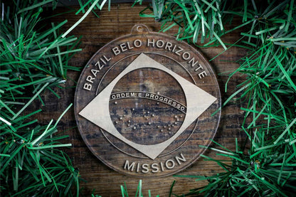 Brazil Belo Horizonte Mission Christmas Ornament - Latter-Day Saint LDS Missionary Gift - Book of Mormon