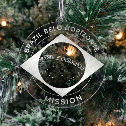 Brazil Belo Horizonte Mission Christmas Ornament - Latter-Day Saint LDS Missionary Gift - Book of Mormon