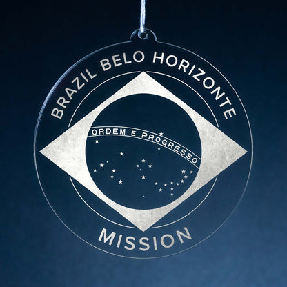 Brazil Belo Horizonte Mission Christmas Ornament - Latter-Day Saint LDS Missionary Gift - Book of Mormon