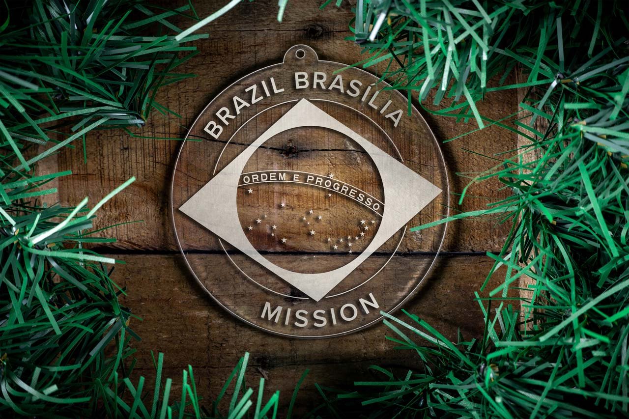 Brazil Brasilia Mission Christmas Ornament - Latter-Day Saint LDS Missionary Gift - Book of Mormon