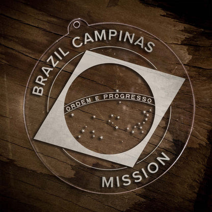 Brazil Campinas Mission Christmas Ornament - Latter-Day Saint LDS Missionary Gift - Book of Mormon
