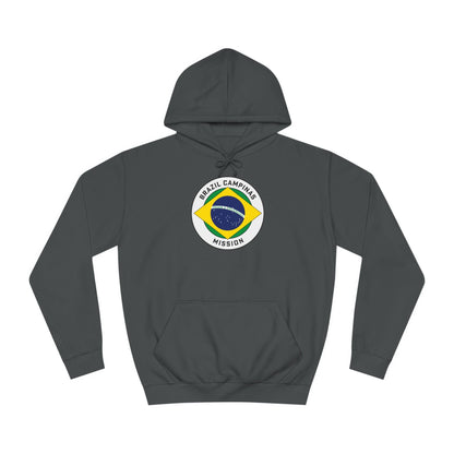 Brazil Campinas Mission Flag Logo (White Border) College Hoodie - Latter-Day Saint LDS Missionary Gift - Book of Mormon