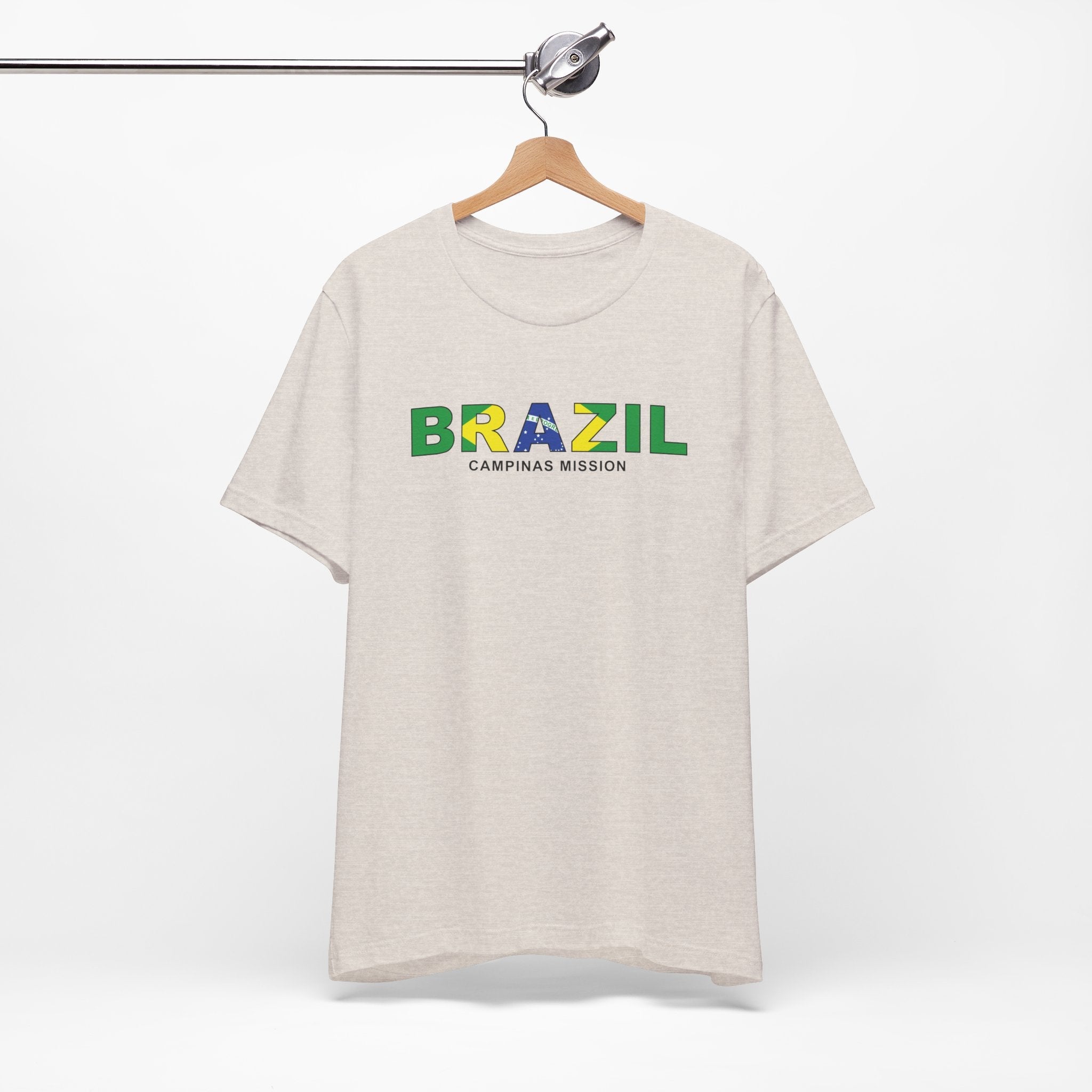 Brazil Campinas Mission Flag Title T-shirt - Latter-Day Saint LDS Missionary Gift - Book of Mormon