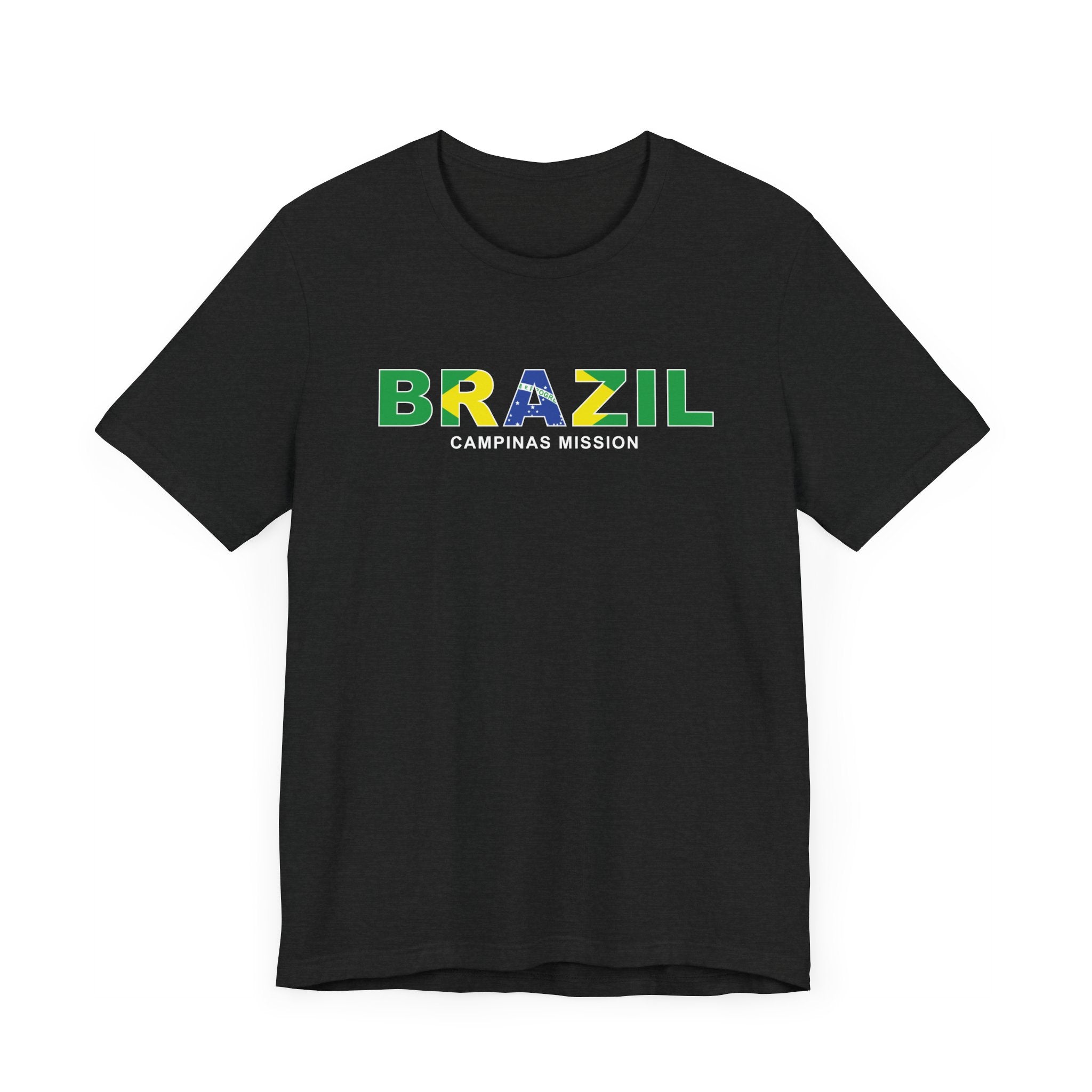 Brazil Campinas Mission Flag Title T-shirt - Latter-Day Saint LDS Missionary Gift - Book of Mormon