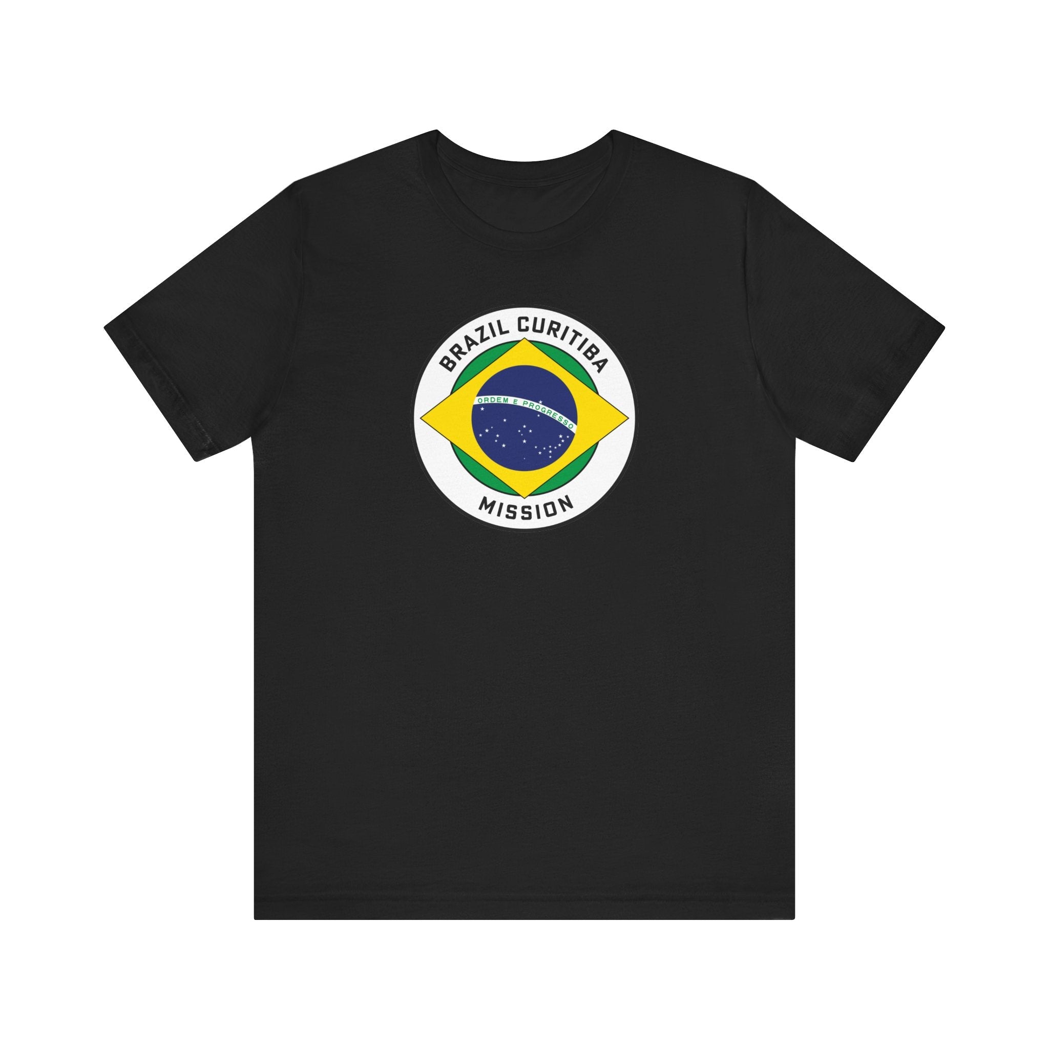 Brazil Curitiba Mission Circular Pop Flag T-shirt - Latter-Day Saint LDS Missionary Gift - Book of Mormon