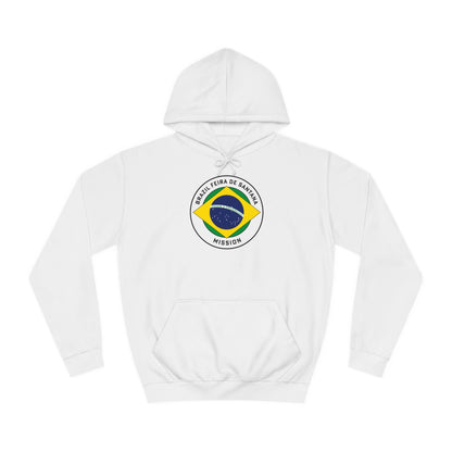 Brazil Feira de Santana Mission Flag Logo (White Border) College Hoodie - Latter-Day Saint LDS Missionary Gift - Book of Mormon