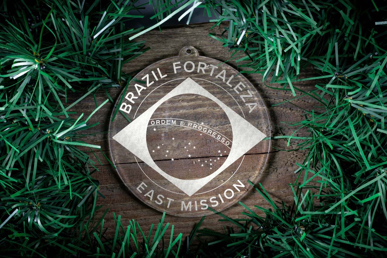 Brazil Fortaleza East Mission Christmas Ornament - Latter-Day Saint LDS Missionary Gift - Book of Mormon