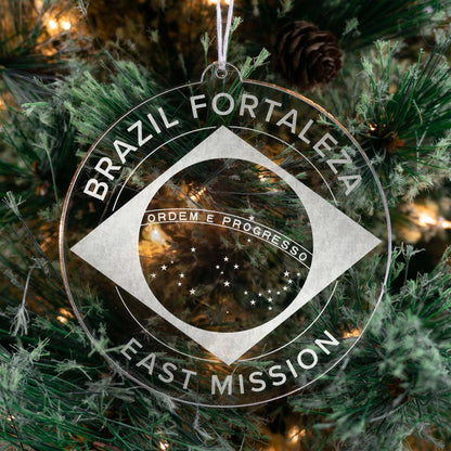 Brazil Fortaleza East Mission Christmas Ornament - Latter-Day Saint LDS Missionary Gift - Book of Mormon