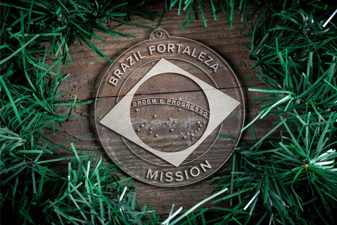 Brazil Fortaleza Mission Christmas Ornament - Latter-Day Saint LDS Missionary Gift - Book of Mormon