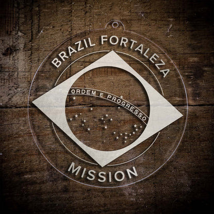 Brazil Fortaleza Mission Christmas Ornament - Latter-Day Saint LDS Missionary Gift - Book of Mormon