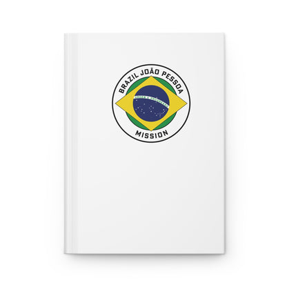 Brazil Joao Pessoa Mission Logo Design White Hardcover Journal Matte - Latter-Day Saint LDS Missionary Gift - Book of Mormon