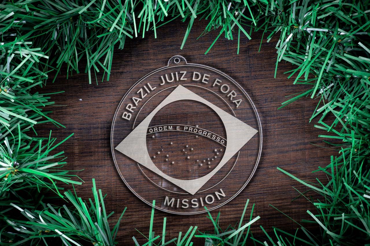 Brazil Juiz de Fora Mission Christmas Ornament - Latter-Day Saint LDS Missionary Gift - Book of Mormon