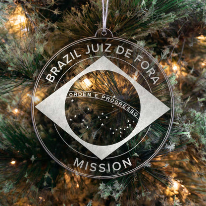 Brazil Juiz de Fora Mission Christmas Ornament - Latter-Day Saint LDS Missionary Gift - Book of Mormon