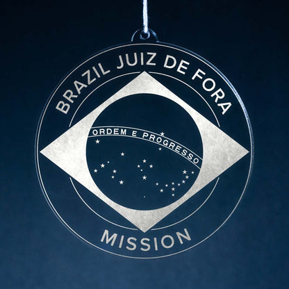 Brazil Juiz de Fora Mission Christmas Ornament - Latter-Day Saint LDS Missionary Gift - Book of Mormon