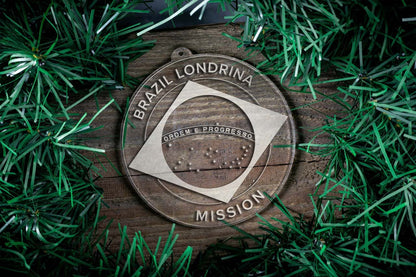 Brazil Londrina Mission Christmas Ornament - Latter-Day Saint LDS Missionary Gift - Book of Mormon