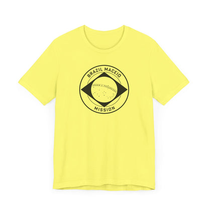 Brazil Maceio Mission Circular Monochrome Logo T-Shirt - Latter-Day Saint LDS Missionary Gift - Book of Mormon