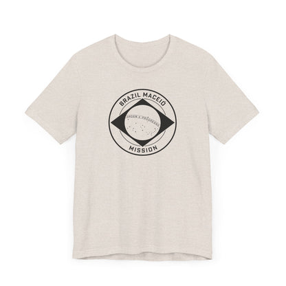 Brazil Maceio Mission Circular Monochrome Logo T-Shirt - Latter-Day Saint LDS Missionary Gift - Book of Mormon