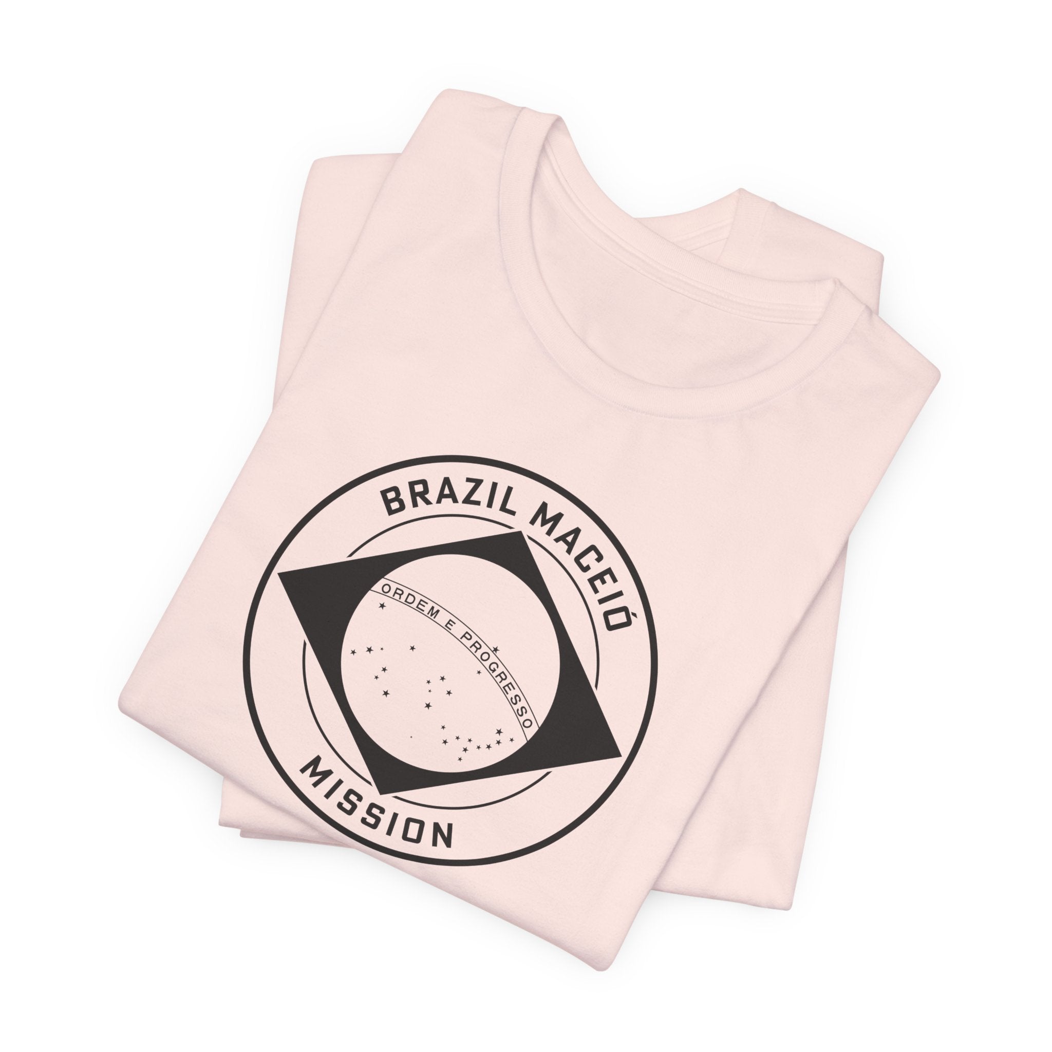 Brazil Maceio Mission Circular Monochrome Logo T-Shirt - Latter-Day Saint LDS Missionary Gift - Book of Mormon