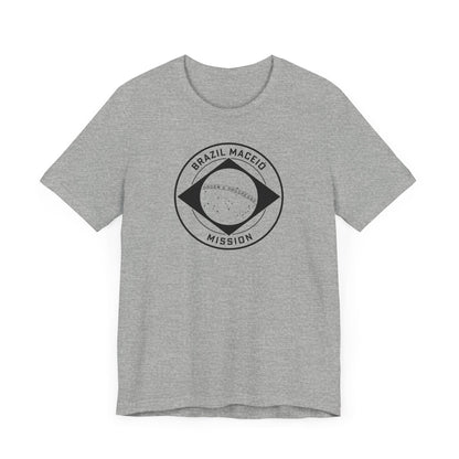 Brazil Maceio Mission Circular Monochrome Logo T-Shirt - Latter-Day Saint LDS Missionary Gift - Book of Mormon