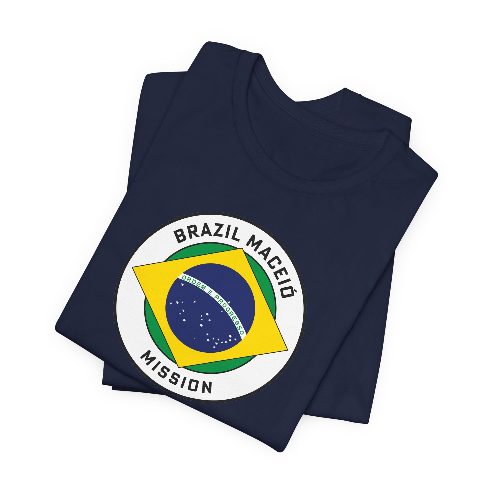 Brazil Maceio Mission Circular Pop Flag T-shirt - Latter-Day Saint LDS Missionary Gift - Book of Mormon