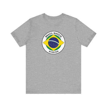 Brazil Maceio Mission Circular Pop Flag T-shirt - Latter-Day Saint LDS Missionary Gift - Book of Mormon