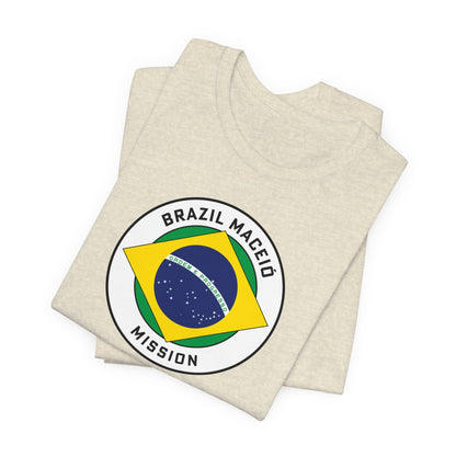 Brazil Maceio Mission Circular Pop Flag T-shirt - Latter-Day Saint LDS Missionary Gift - Book of Mormon