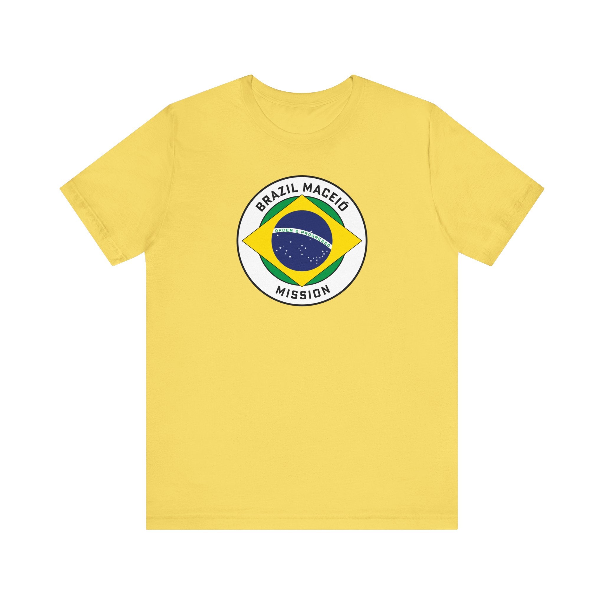 Brazil Maceio Mission Circular Pop Flag T-shirt - Latter-Day Saint LDS Missionary Gift - Book of Mormon