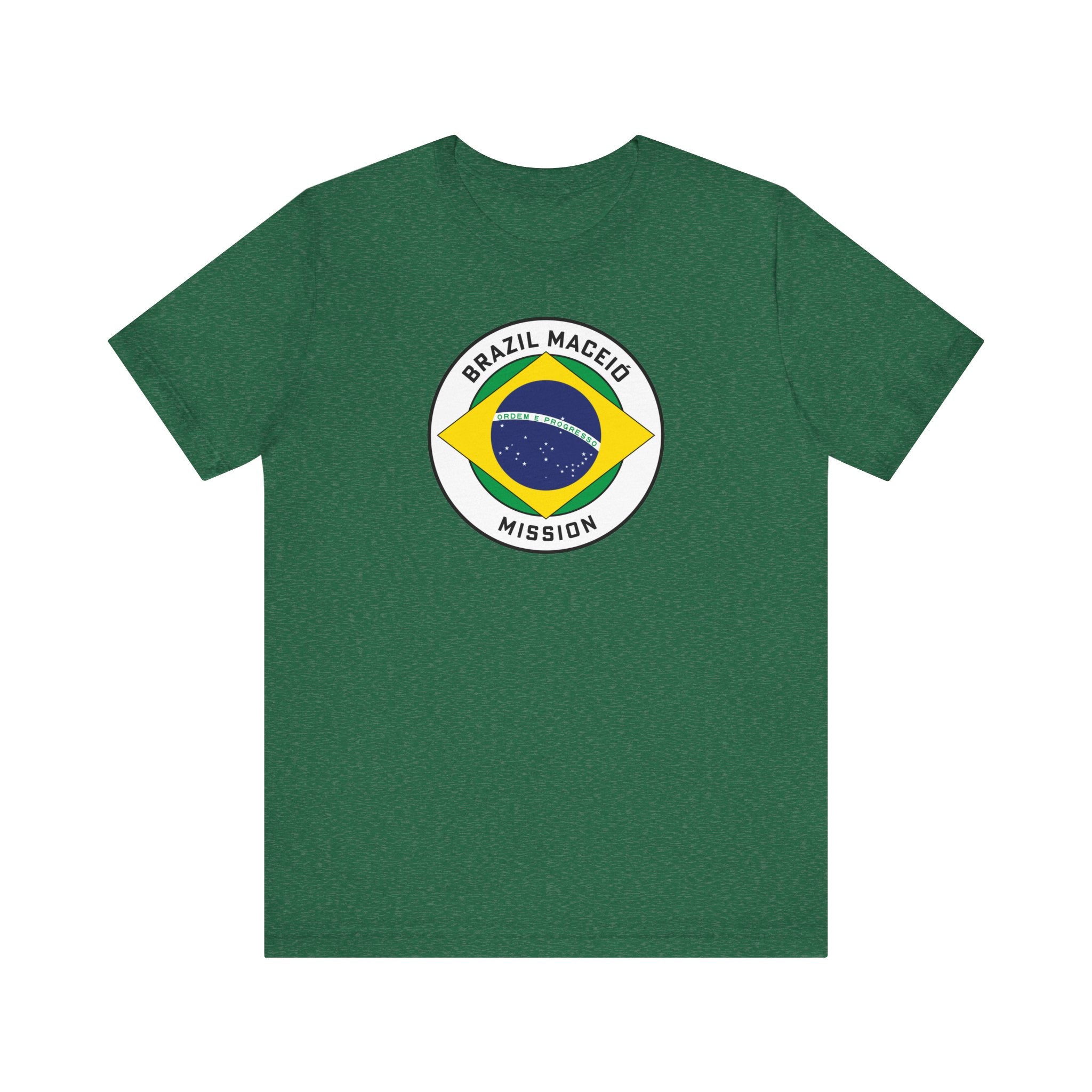 Brazil Maceio Mission Circular Pop Flag T-shirt - Latter-Day Saint LDS Missionary Gift - Book of Mormon