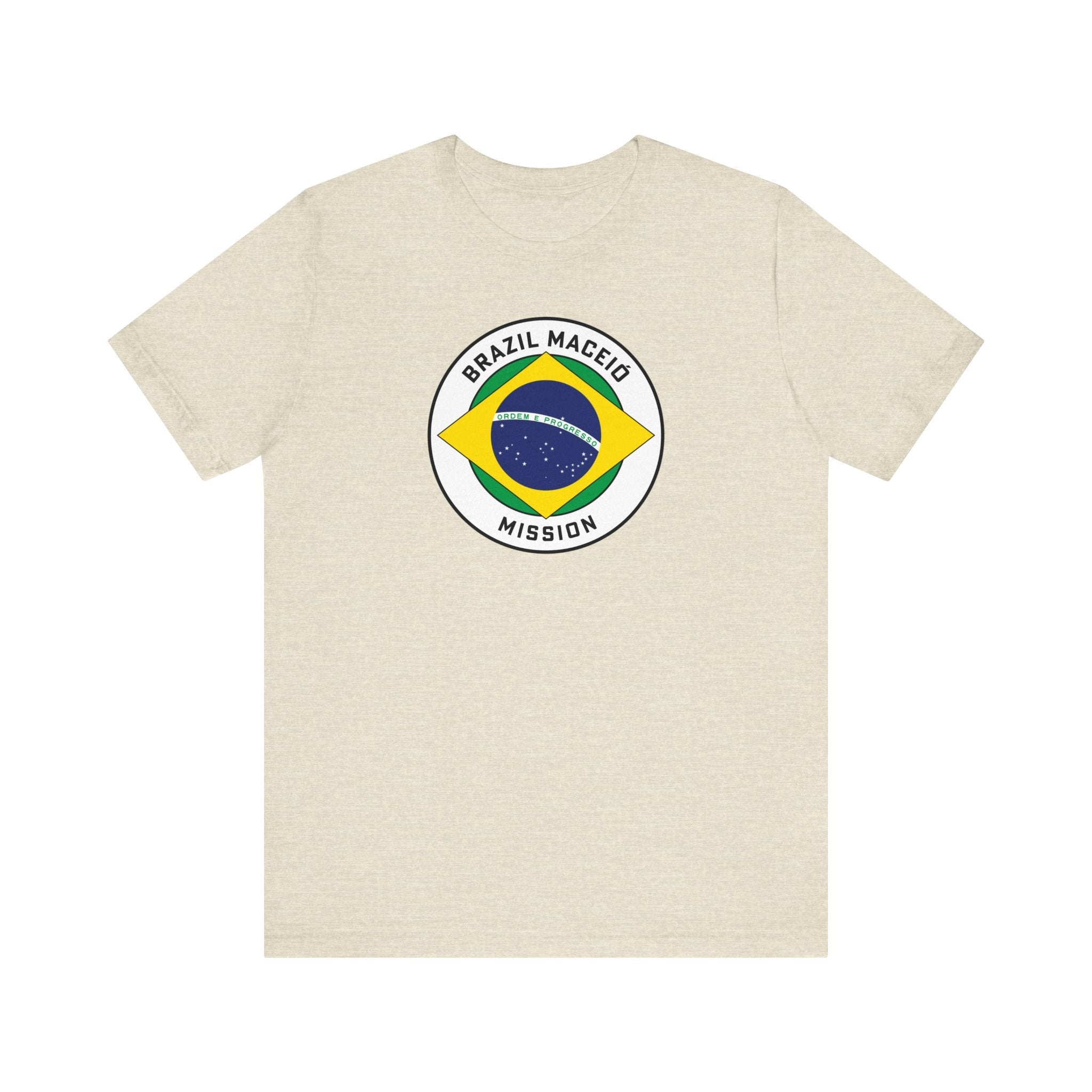 Brazil Maceio Mission Circular Pop Flag T-shirt - Latter-Day Saint LDS Missionary Gift - Book of Mormon