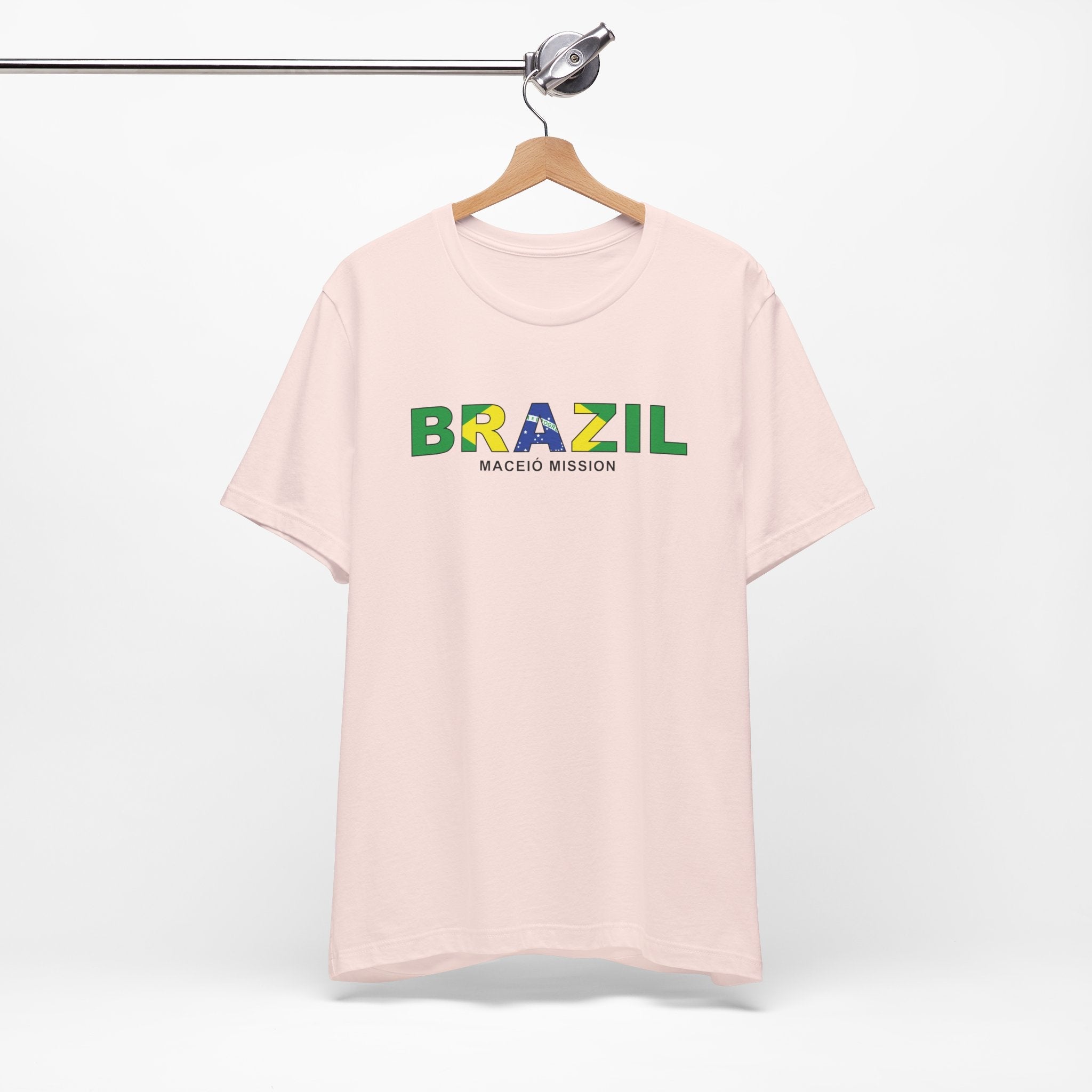 Brazil Maceio Mission Flag Title T-shirt - Latter-Day Saint LDS Missionary Gift - Book of Mormon