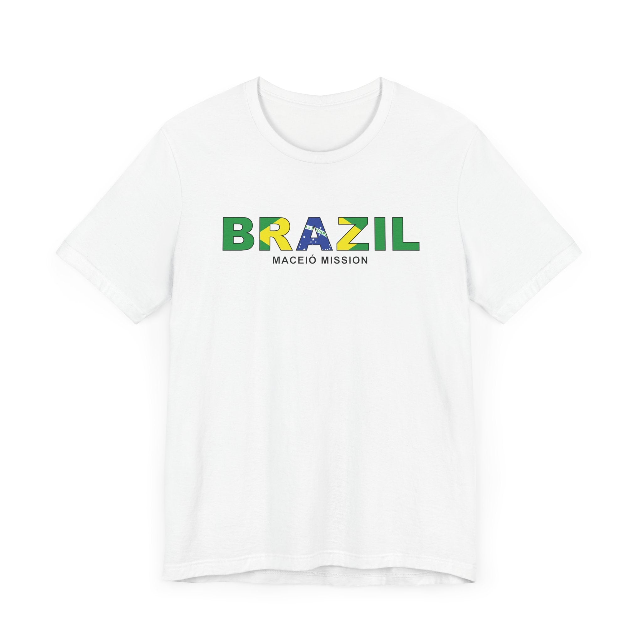 Brazil Maceio Mission Flag Title T-shirt - Latter-Day Saint LDS Missionary Gift - Book of Mormon