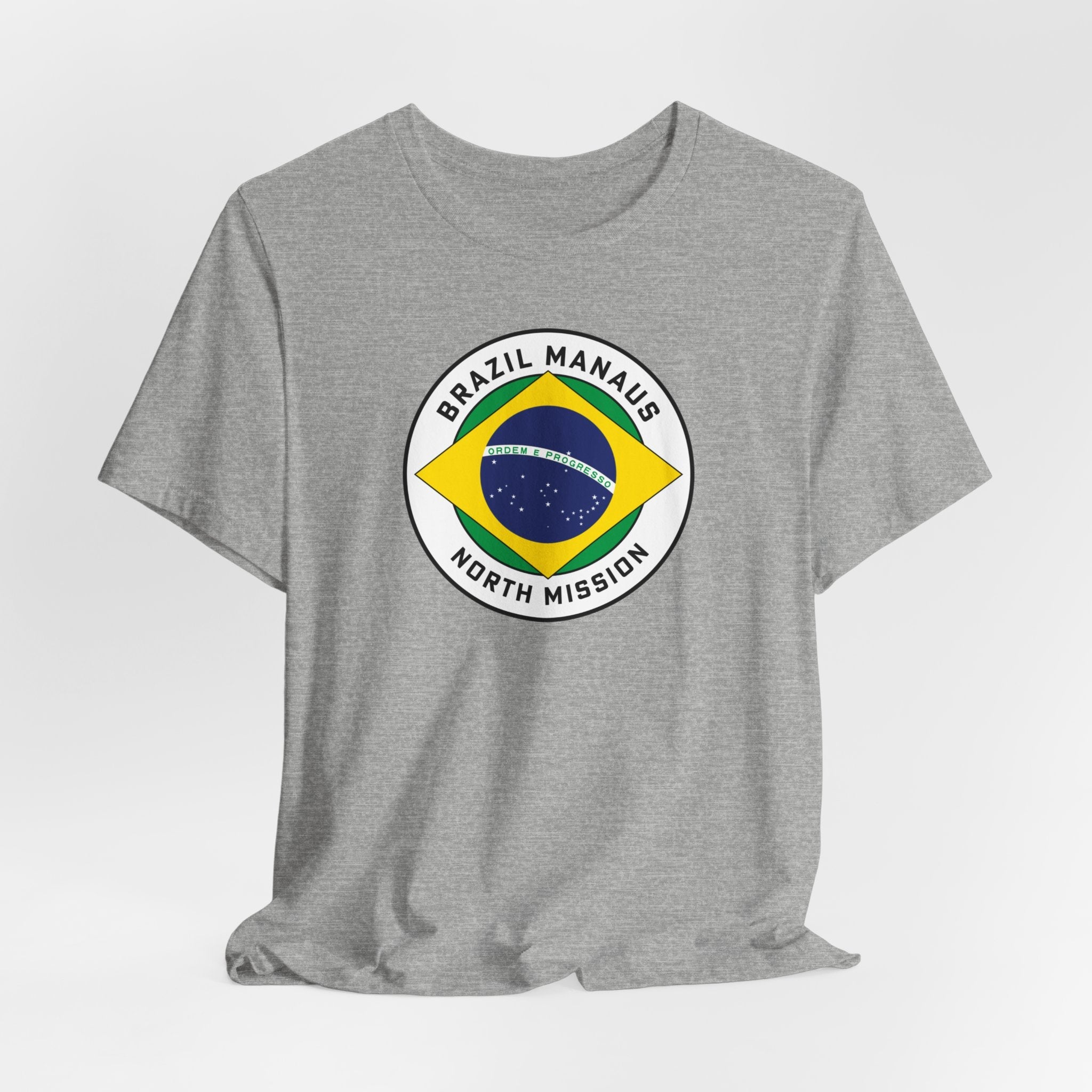 Brazil Manaus North Mission Circular Pop Flag T-shirt - Latter-Day Saint LDS Missionary Gift - Book of Mormon