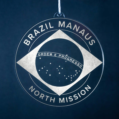 LDS Brazil Manaus North Mission Christmas Ornament