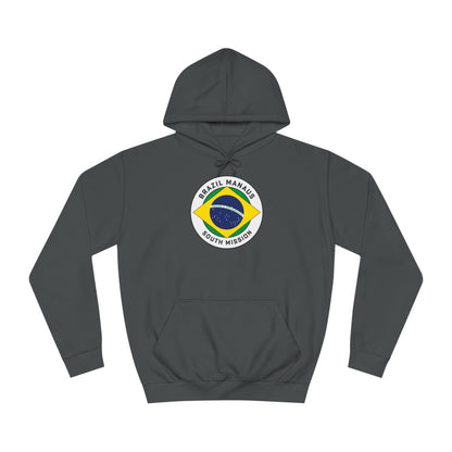 Brazil Manaus South Mission Flag Logo (White Border) College Hoodie - Latter-Day Saint LDS Missionary Gift - Book of Mormon