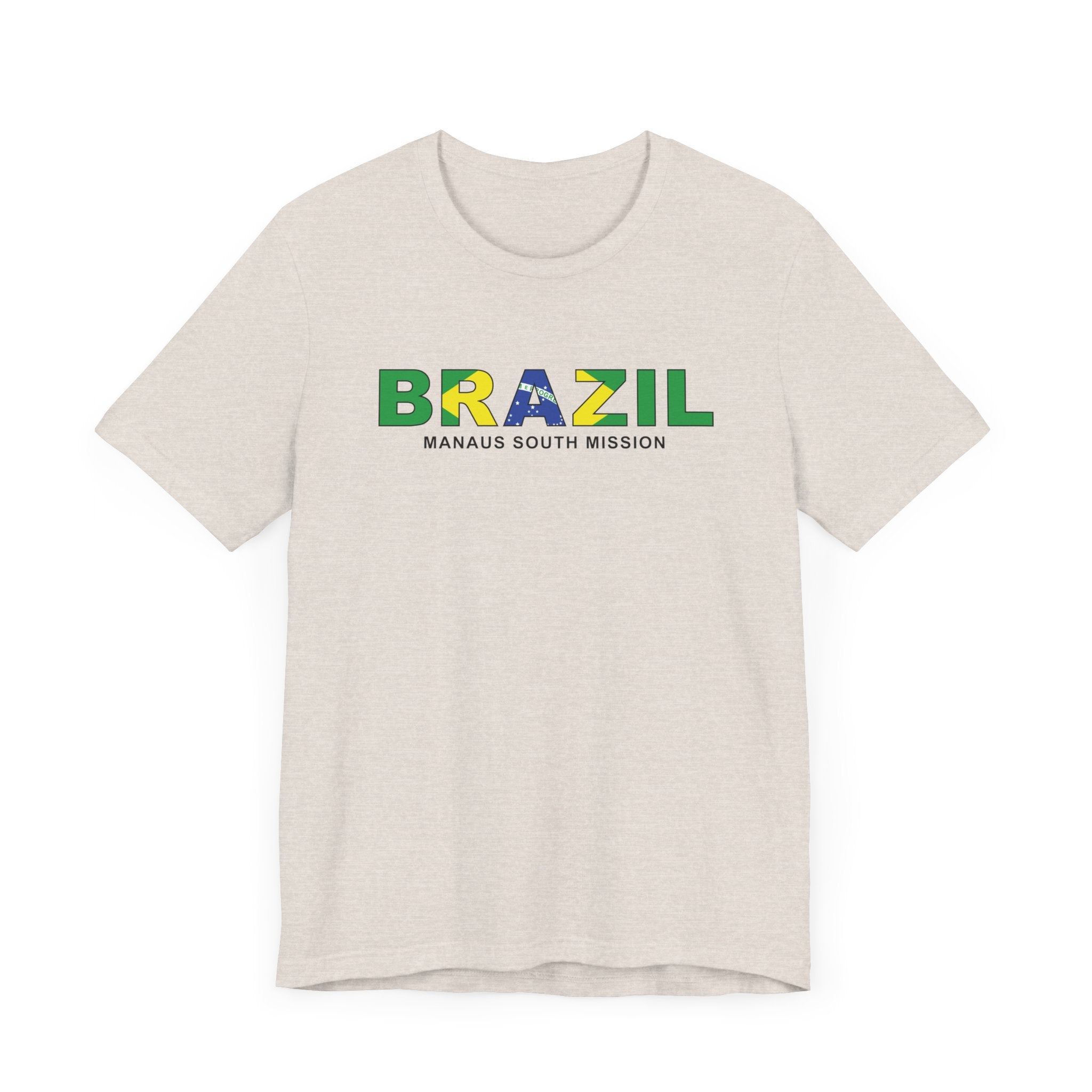 Brazil Manaus South Mission Flag Title T-shirt - Latter-Day Saint LDS Missionary Gift - Book of Mormon